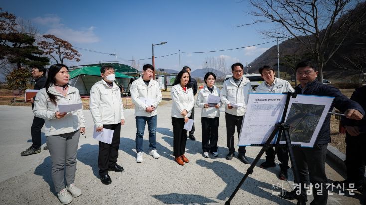 김해시의회 행정자치위원회, 한림술뫼파크골프장, 지식산업센터 등 관내 주요사업지 현장점검 실시