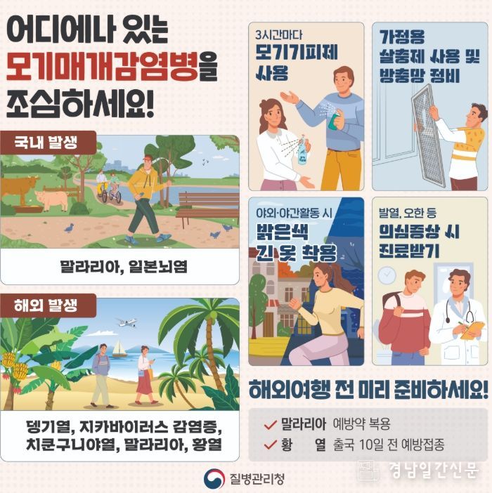 해외여행 시 뎅기열 예방수칙 준수 당부