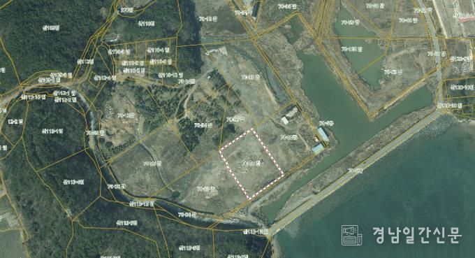 금남면 매립물 위치도