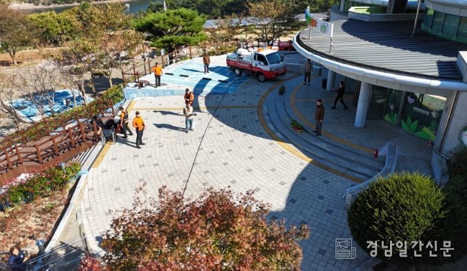 남해힐링숲타운 합동 소방훈련