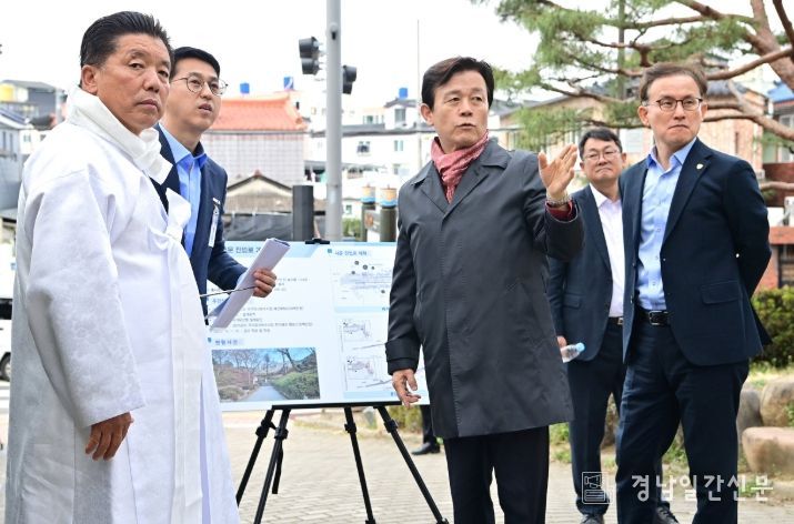 진주시, 진주성 서문 진입로 개선공사