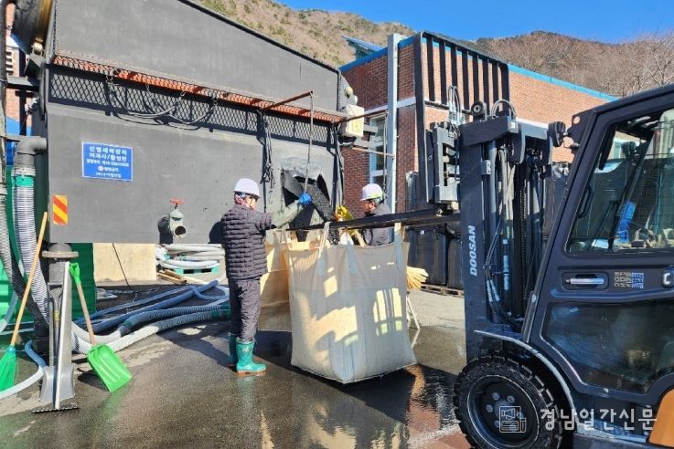 석동정수장 활성탄여과지 여재교체