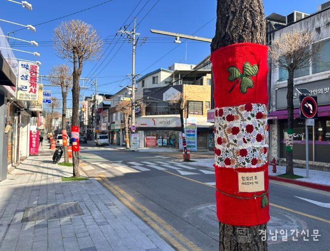 합천군, 가로수길에 스며든 연말 감성