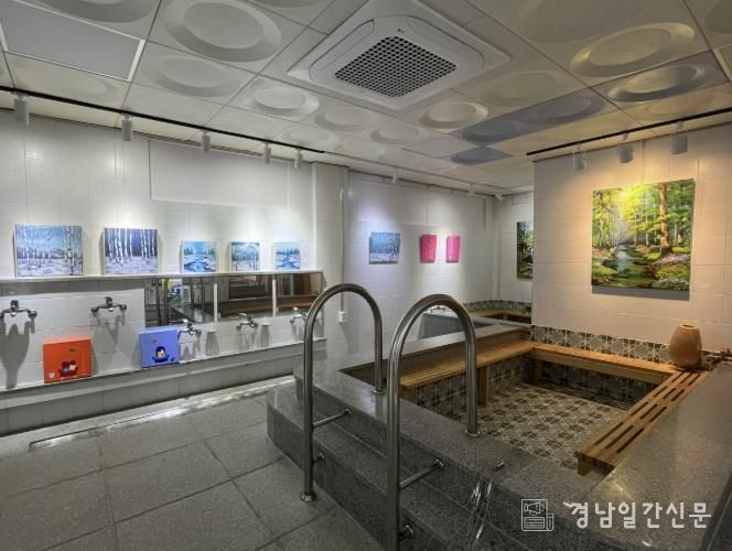 남해군 눈내목욕탕미술관, 노은영 '공간, 그리고 색의 온도'