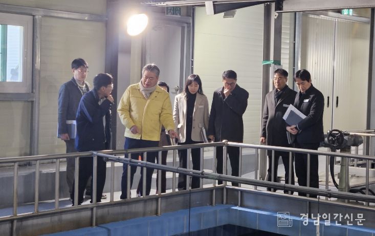 함양군, 정수장 경남도-시군 설 연휴 대비 합동점검