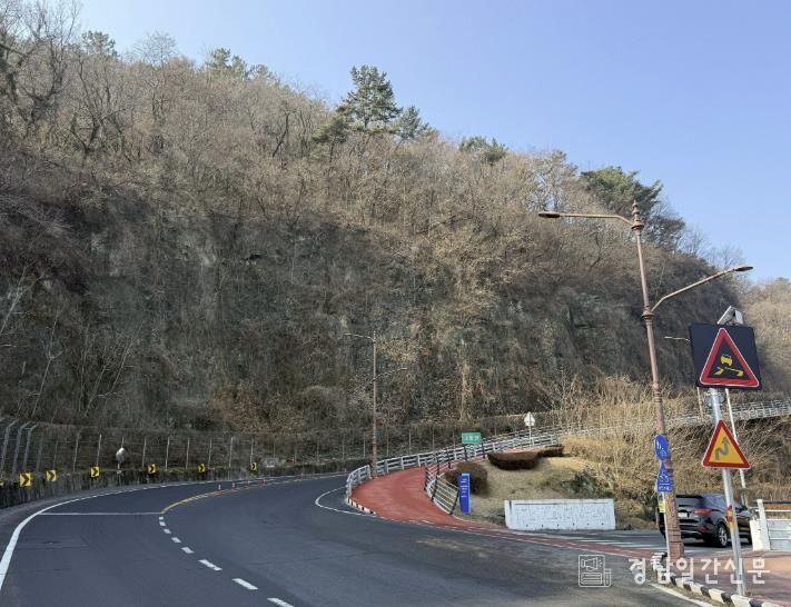 진주시, ‘내동 면도103호선’ 급경사지 정비