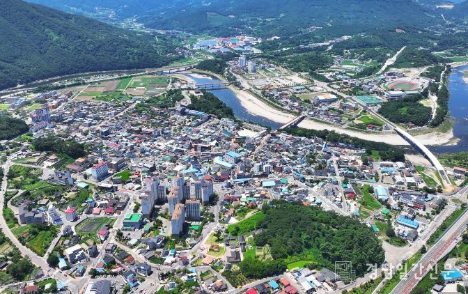 산청읍 옥산지구 전경