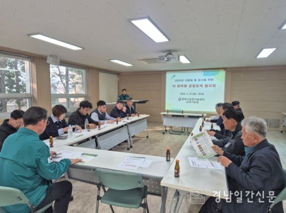 통영시, 벼 재배 전 면적에 드론 4회 방제