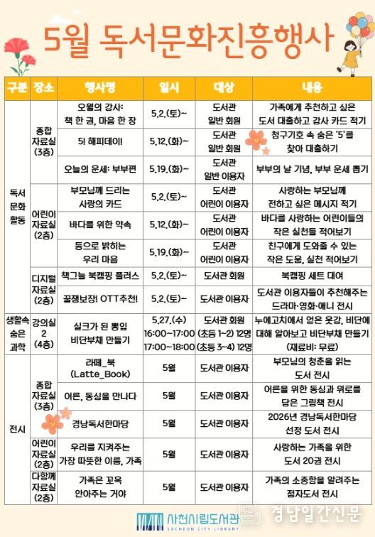 2026년 5월 독서문화진흥행사 운영